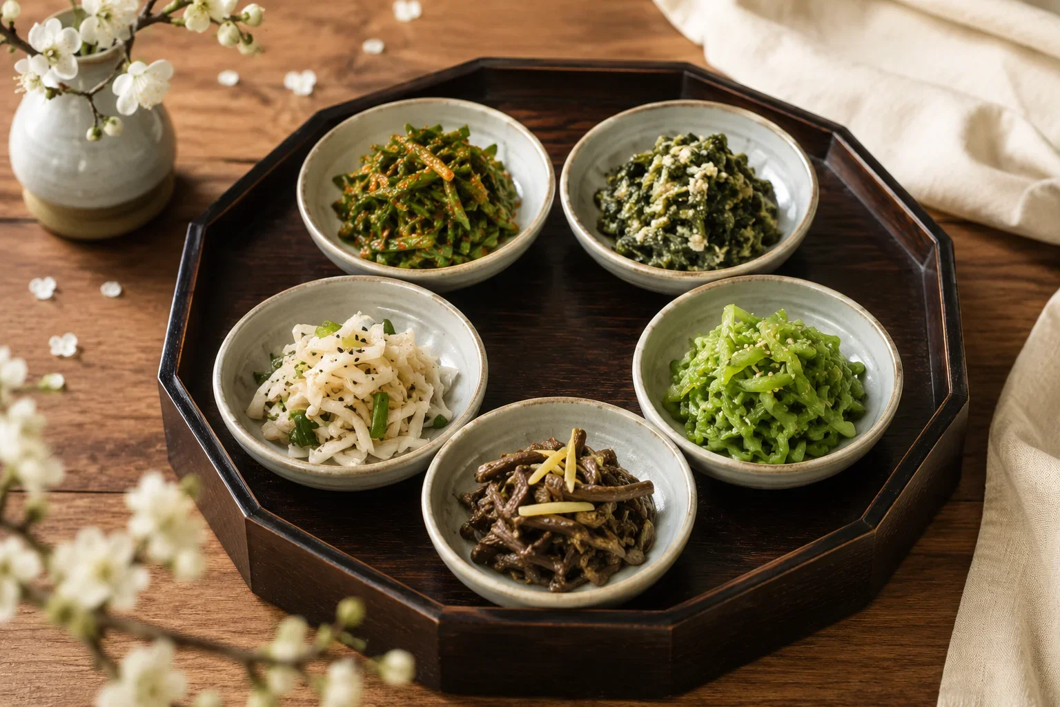 Korean Food On A Table